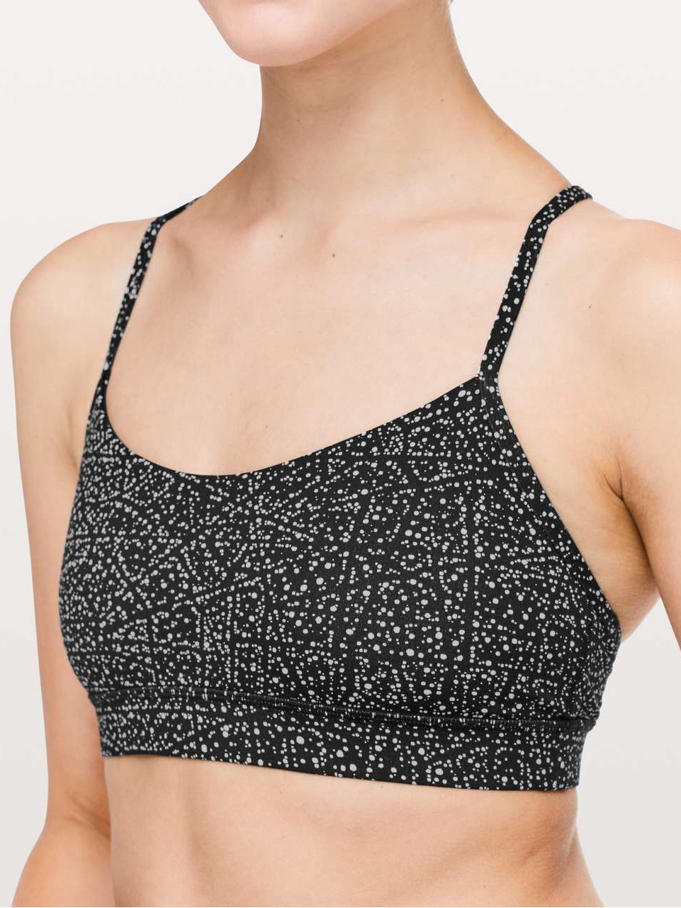 Lululemon Flow Y Bra Nulu Light Support, For Bc Cup Night View, Size 10